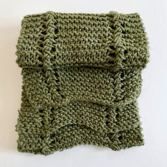 Knit Scarf Wrap, Hand Knitted Cozy Scarf, Knit fashion Scarf, Lightweight Scarf - Picture 3 of 6